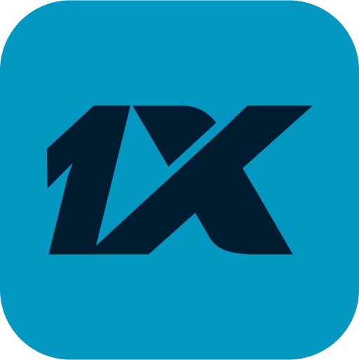 Көк фондағы 1X логотипі